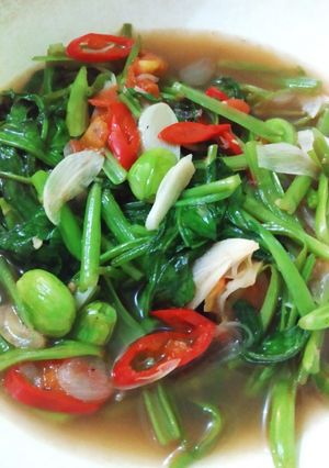 Foto resep Tumis kangkung pete