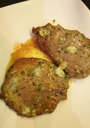 Foto resep Japanese top steak w/tempura veggies
