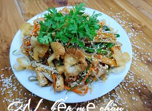 Hình của món Miến trộn chay kiểu mới.
