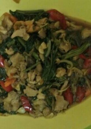 Foto resep Ca kangkung ayam praktis