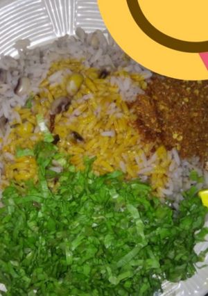 A picture of Local Rice and beans.