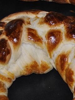 Fonott koszorú kalács recept fotója
