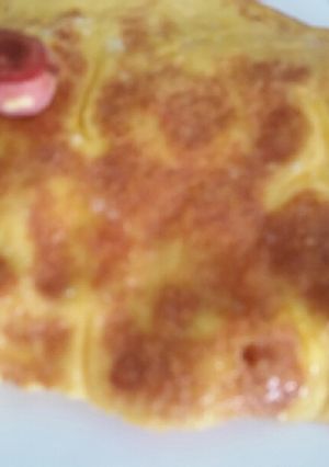 Una foto de Tortilla de huevo con salchicha