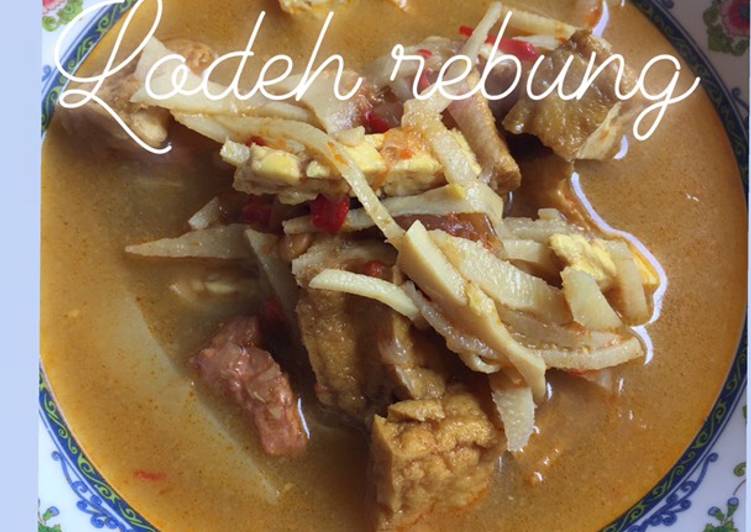 Resep Lodeh rebung beras kacang | Resep Bumbu Lodeh rebung beras kacang Yang Bisa Manjain Lidah