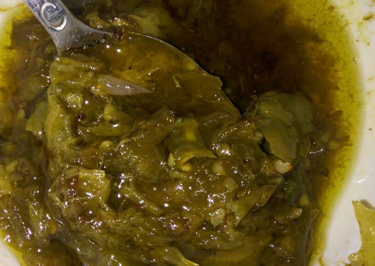 Sambal ijo khas Padang (mudah dan praktissss)๐๐
