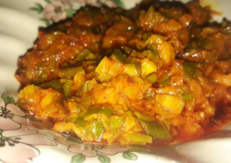 Recipe of Speedy Spring onions sabzi