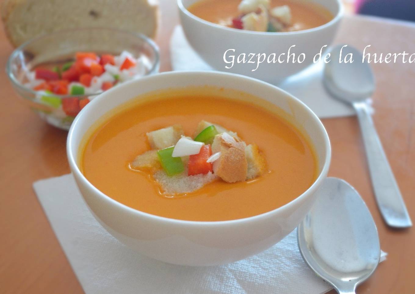 Gazpacho de la huerta. (Thermomix)