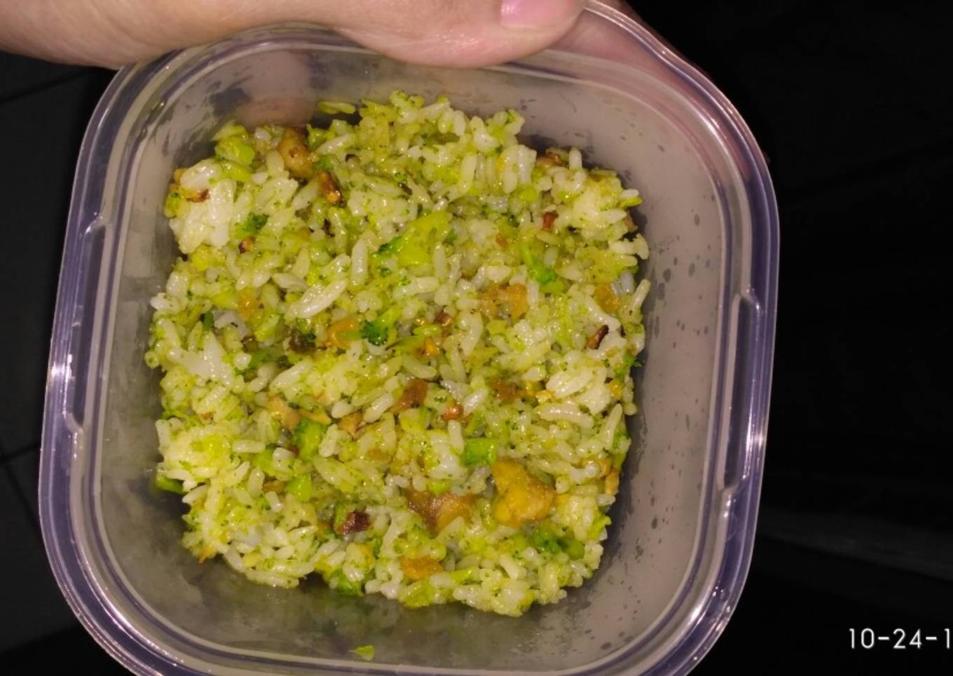 Nasi Brokoli Ayam Cincang