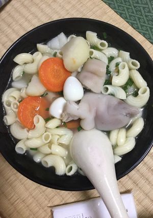 Hình của món Nui giò heo.