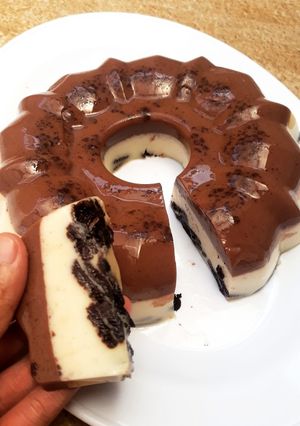 Foto resep 1. Choco Oreo Pudding