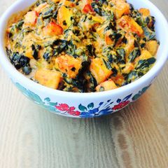 A picture of Saag Paneer.