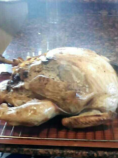 Una foto de Pavo relleno de Navidad