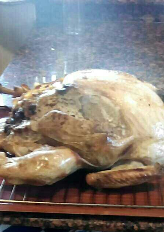 Una foto de Pavo relleno de Navidad