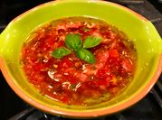 A picture of tomato bruschetta