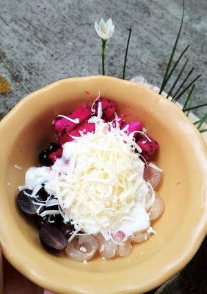 Foto resep Salad buah sederhana
