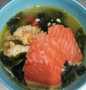 Wajib coba! Bagaimana cara memasak Spicy Miyeok Guk (Korean Seaweed Soup) with Chicken Wings and Slice of Salmon Sashimi dijamin gurih