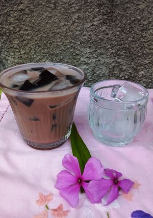 Foto resep Jelly Grass Choco Milk