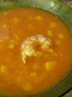 Una foto de Arroz caldoso de marisco