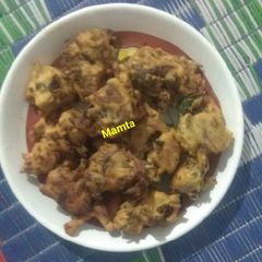 A picture of लाल भाजी का पकोड़ा.