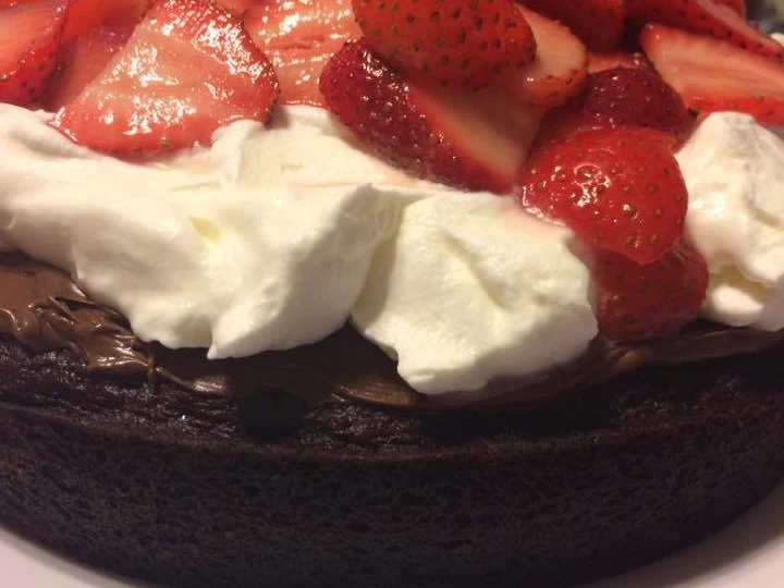 Easy Steps to Make Recipes Decadent Chocolate Cake with Fresh Strawberries and Whipped Cream the So Delicious Appealing.