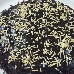 A picture of Eggless chocolate patila cake.