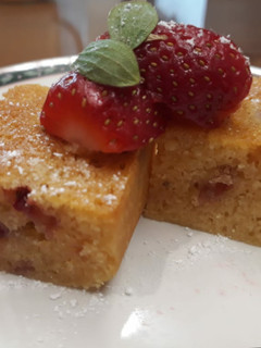 Foto resep Blondies Stroberi