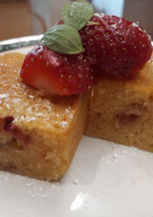 Foto resep Blondies Stroberi