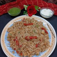 A picture of Vegetable Biryani.