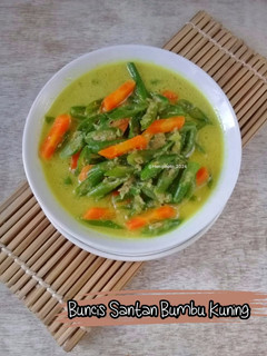 Foto resep Buncis Santan Bumbu Kuning