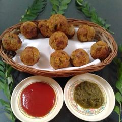 A picture of Poha balls.