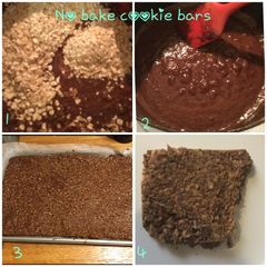 A picture of No bake cookie bars.