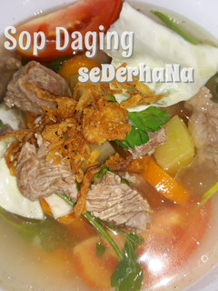 Foto resep Sop daging sederhana