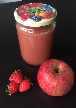 Une photo de Compote pomme fraise