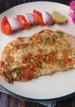 মশলা অমলেট(masala omelette recipe in Bengali) রেসিপির প্রধান ছবি