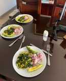 Ceviche de tilapia 🐟 con ensalada de mango 🥭 y aguacate 🥑