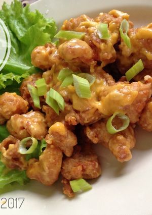 Foto resep Chicken Salted Egg (Ayam Goreng Saus Telur Asin)