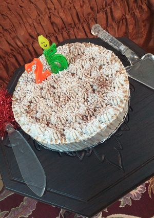 عکسی از دستور کیک یخچالی