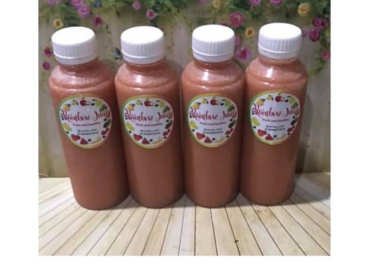 Bagaimana Membuat Diet Juice Pomegranate Jambu Kristal Carrot Lychee Strawberry yang Bisa Manjain Lidah