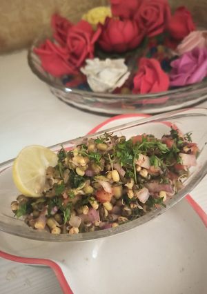 स्प्राउट चाट (sprout chat recipe in marathi) रेसिपी चे मुख्य फोटो 