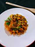 Potaje de garbanzos y pollo