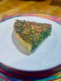 Quiche de acelgas y espinacas con mozzarella