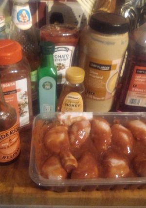 A picture of BBQ sauce recipe.