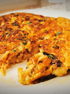 Una foto de Tortilla picante de Bacalao de Txaro Zapiain