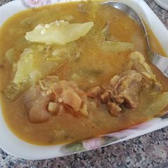 A picture of Dalcha (kaddu +mutton).