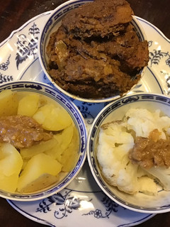 A picture of California Farm Pork Loin Curry Dinner.