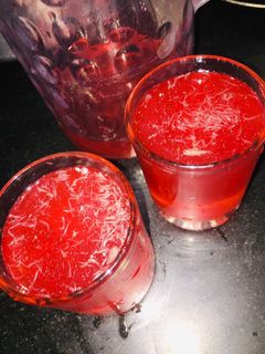 A picture of Roohafza Sharbat.
