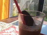 Batido de galletas de chocolate
