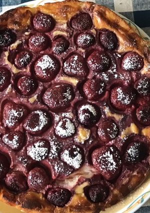Une photo de Flan aux fraises