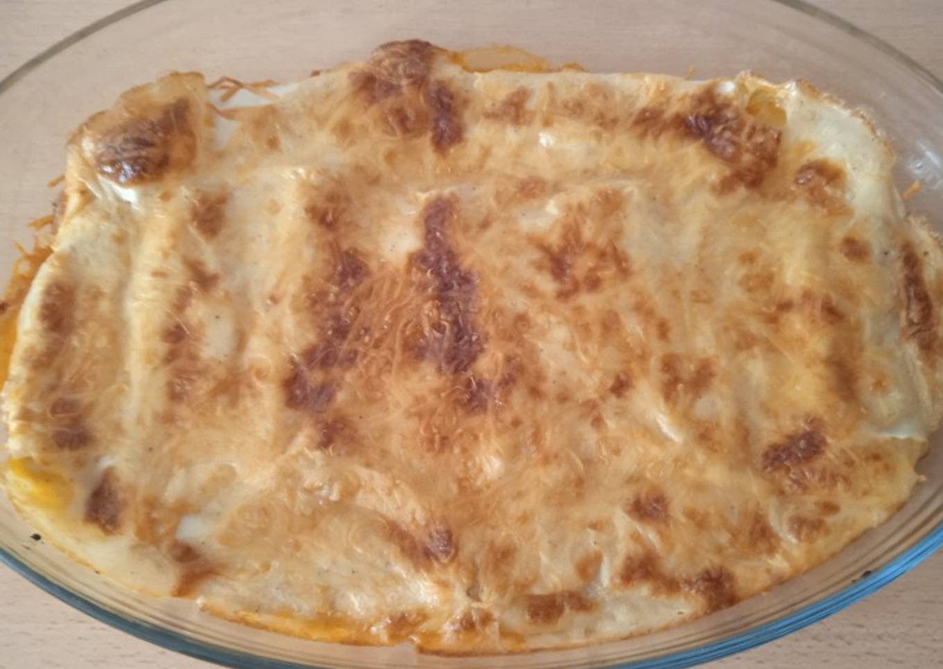 Canelones de ternera y pollo