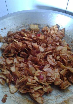 Foto resep Keripik pedas manis